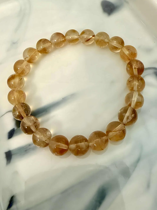 贊比亞黃塔晶8mm招財手鍊