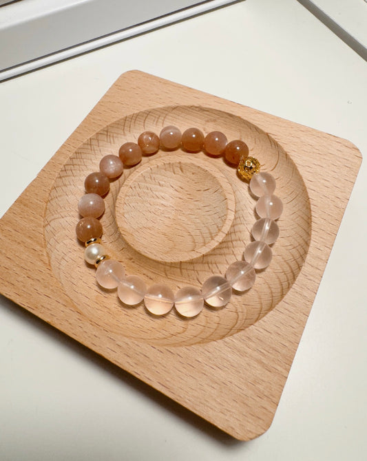 桃月粉星好人緣手鏈