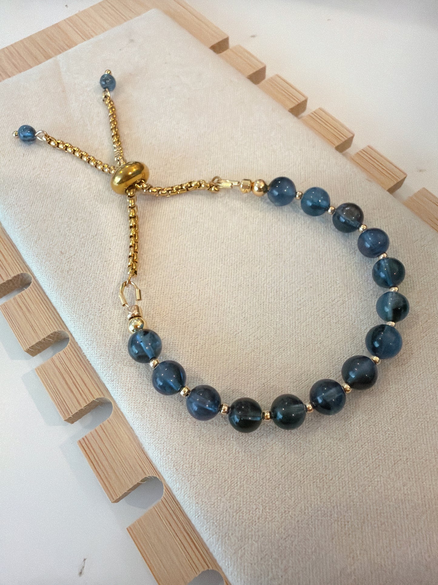 高等級 魔鬼海藍寶手鏈