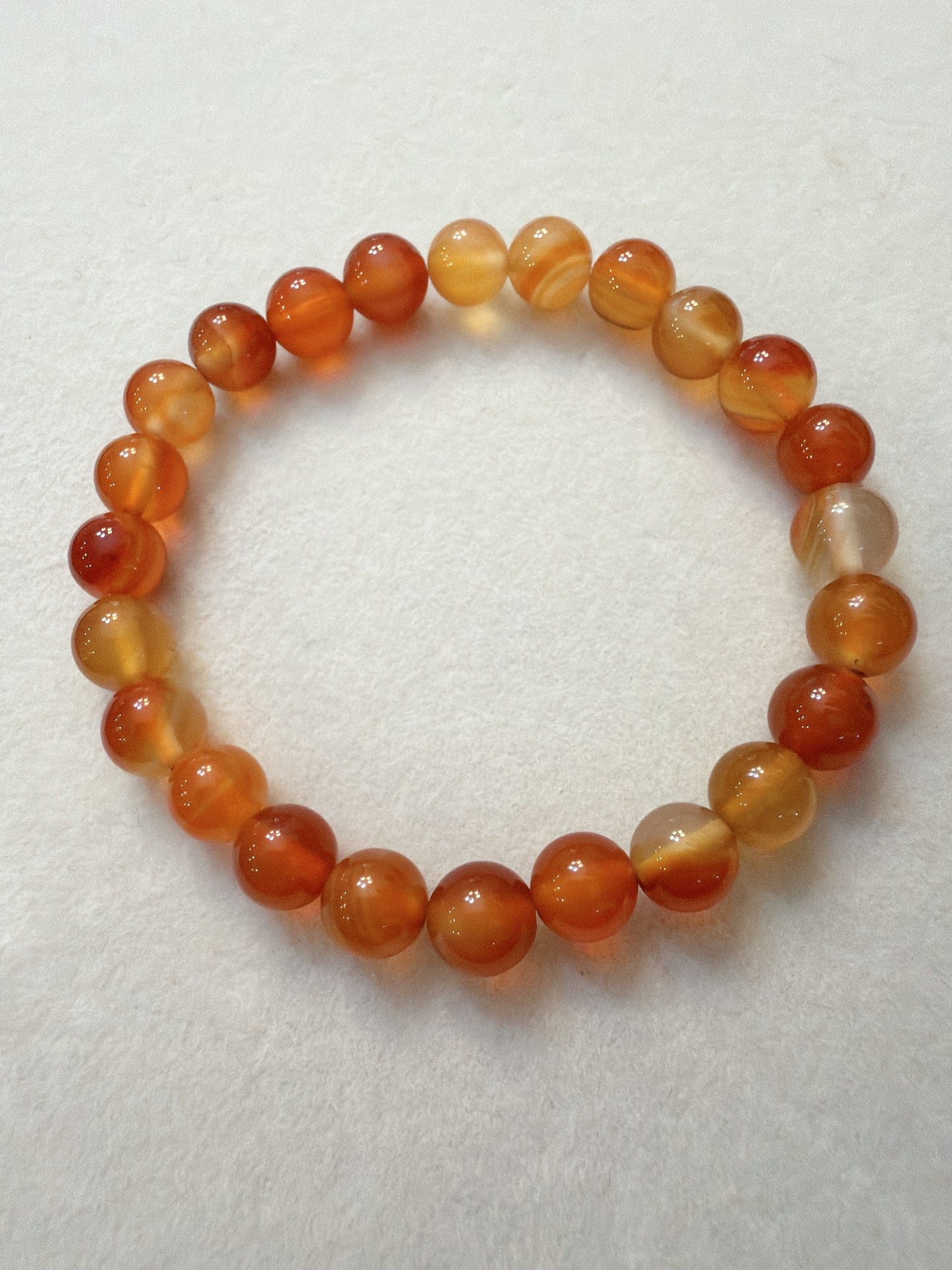 AAA紅玉髓(紅膠花）8mm