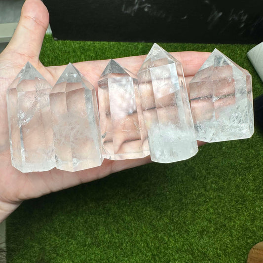 S水晶 白水晶柱
