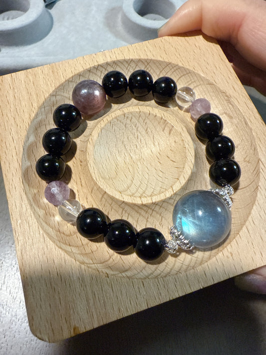 CrystalJoy 超高等級大顆拉長石手鏈